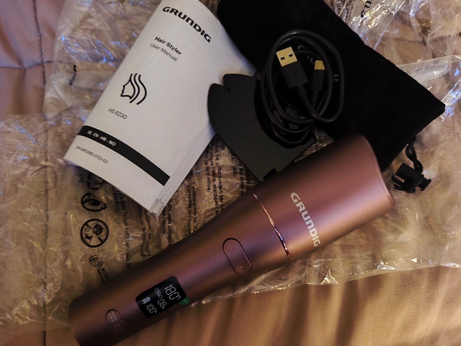 Grundig Hair styler HS6230, Sieraden, Tassen en Uiterlijk, Ophalen of Verzenden, Nieuw, Krultang of Stijltang