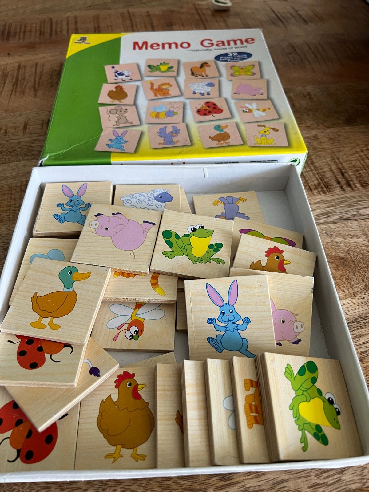 Houten Memo Spel - Dieren Thema, Ophalen, Gebruikt, Overige typen
