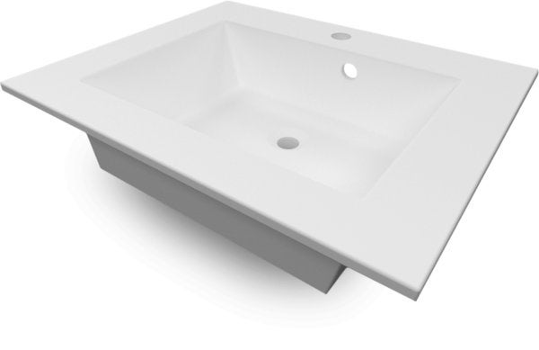 WASTAFEL 60x48,5 cm mineraalcomposiet - UITVERKOOP, Huis en Inrichting, Woonaccessoires | Overige, Nieuw, Wit, Ophalen
