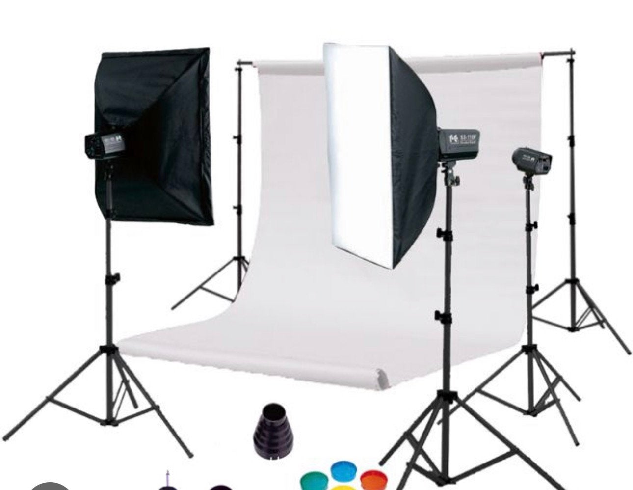 Fotostudio Set FS300D Falcon Eyes met oa Linkstar Flitsers, Audio, Tv en Foto, Fotografie | Fotostudio en Toebehoren, Ophalen