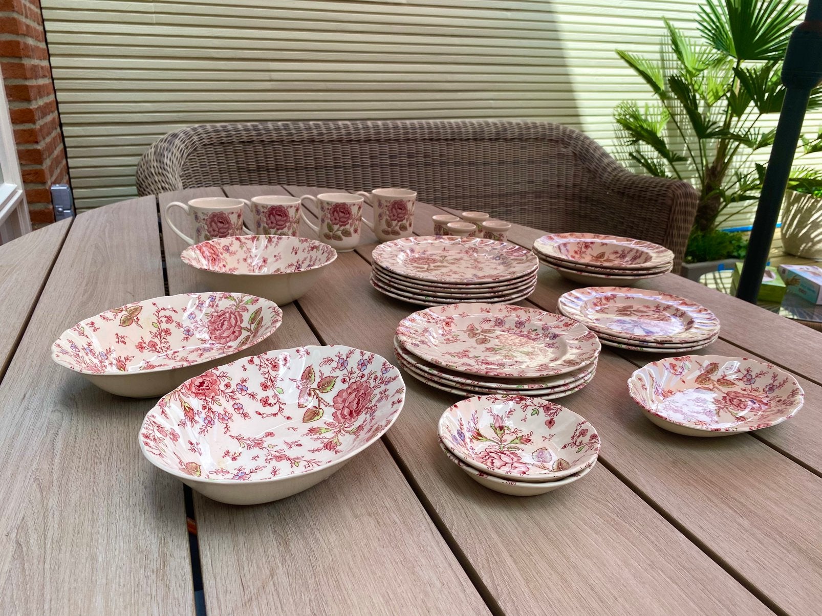 Johnson Brothers servies Rose porselein, Ophalen, Porselein, Overige stijlen