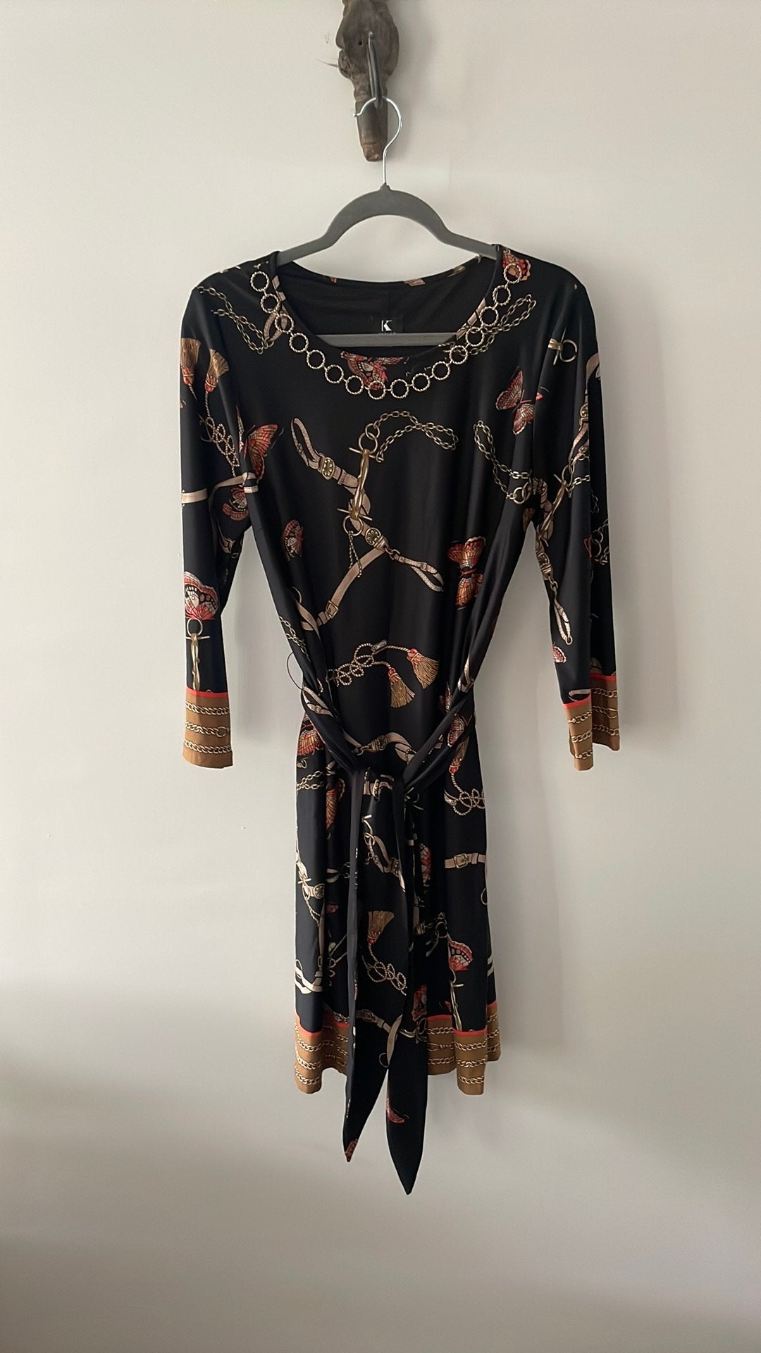 Zgan toffe jurk van K-Design, Zwart, Maat 46/48 (XL) of groter, Ophalen of Verzenden, Zo goed als nieuw