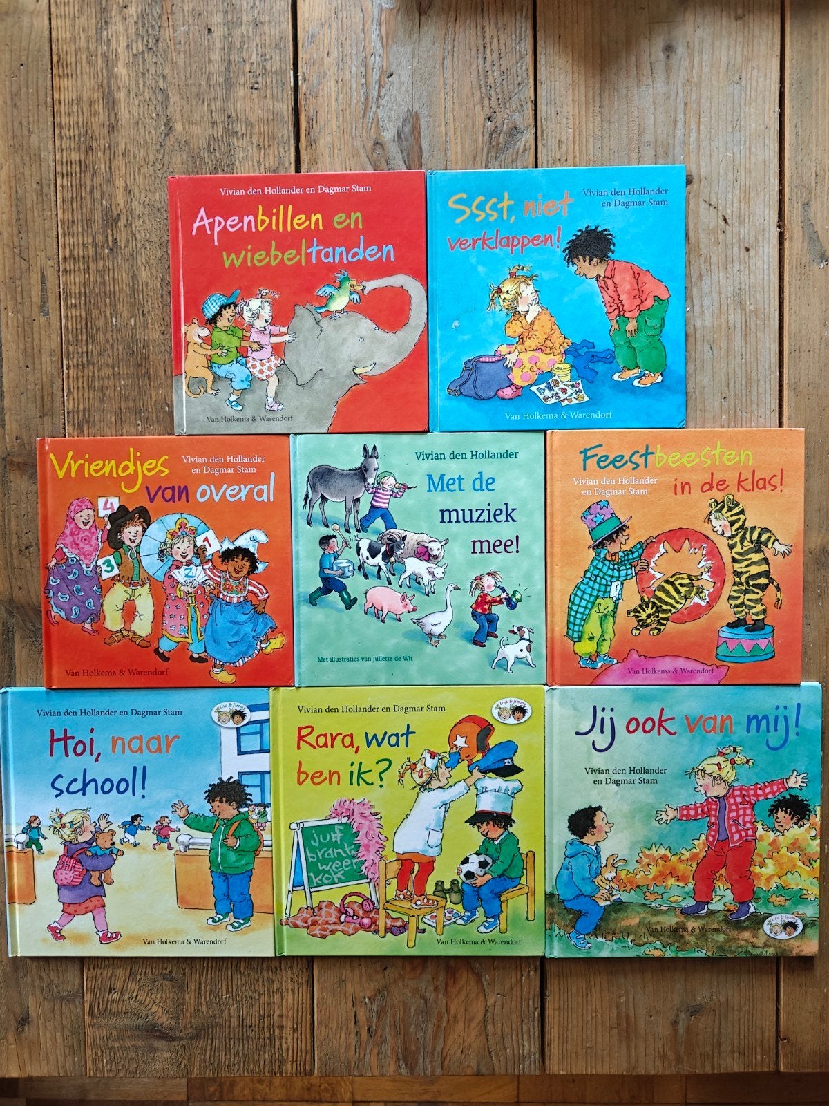 8 Peuter/Kleuterboeken van Vivian den Hollander., Boeken, Ophalen of Verzenden, Zo goed als nieuw, Fictie algemeen