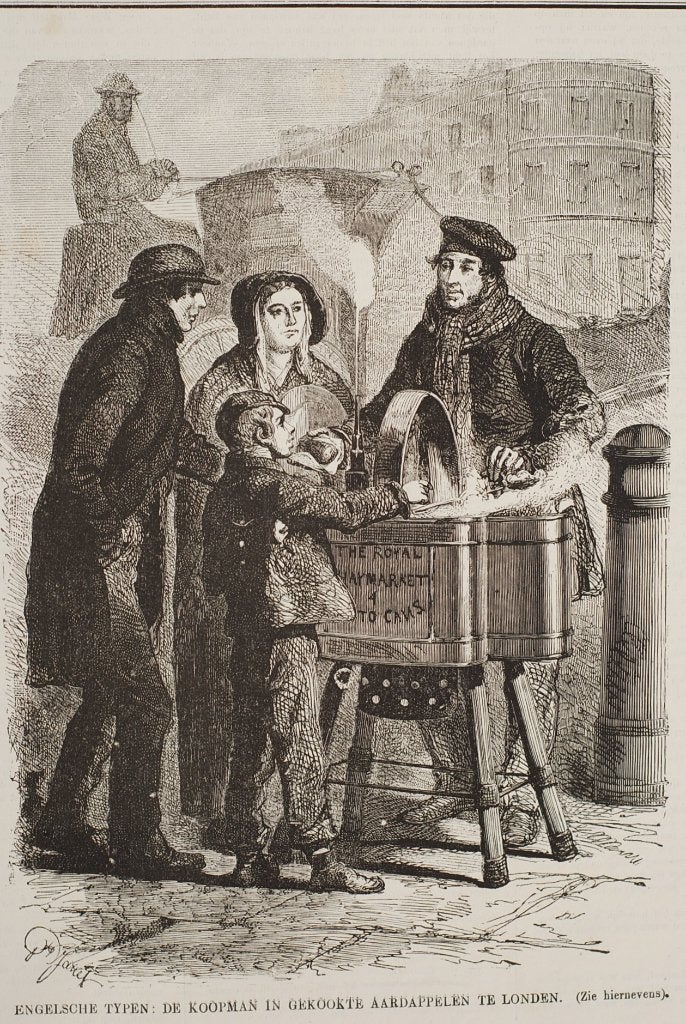 De koopman in gekookte aardappelen te Londen 1867 / 1868, Verzenden, Voor 1940, Zo goed als nieuw