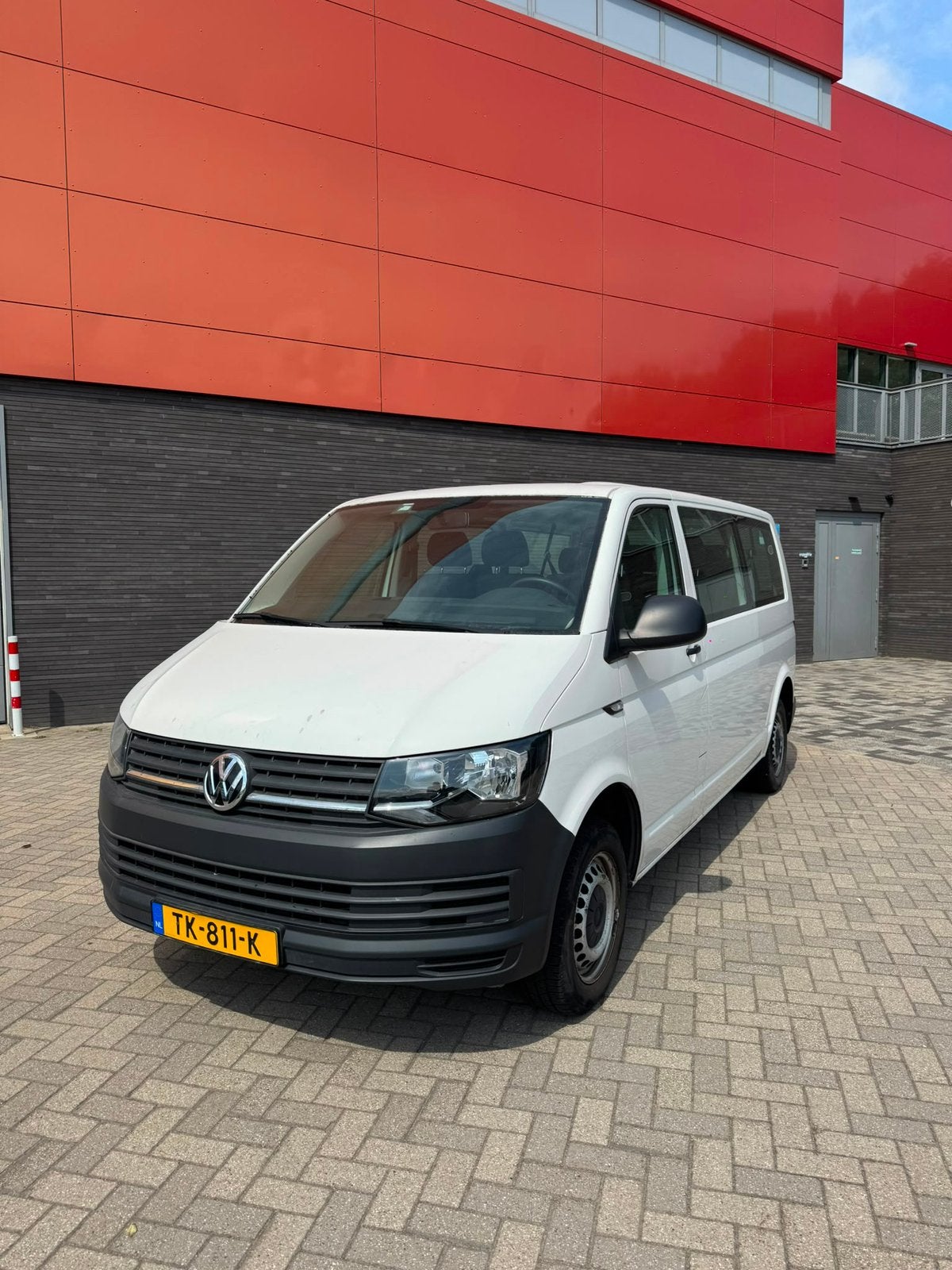 Volkswagen Transporter 2.0 TSI 110KW 9 personen 2018 Wit, Auto's, Volkswagen, Voorwielaandrijving, Stof, Euro 6, 1984 cc