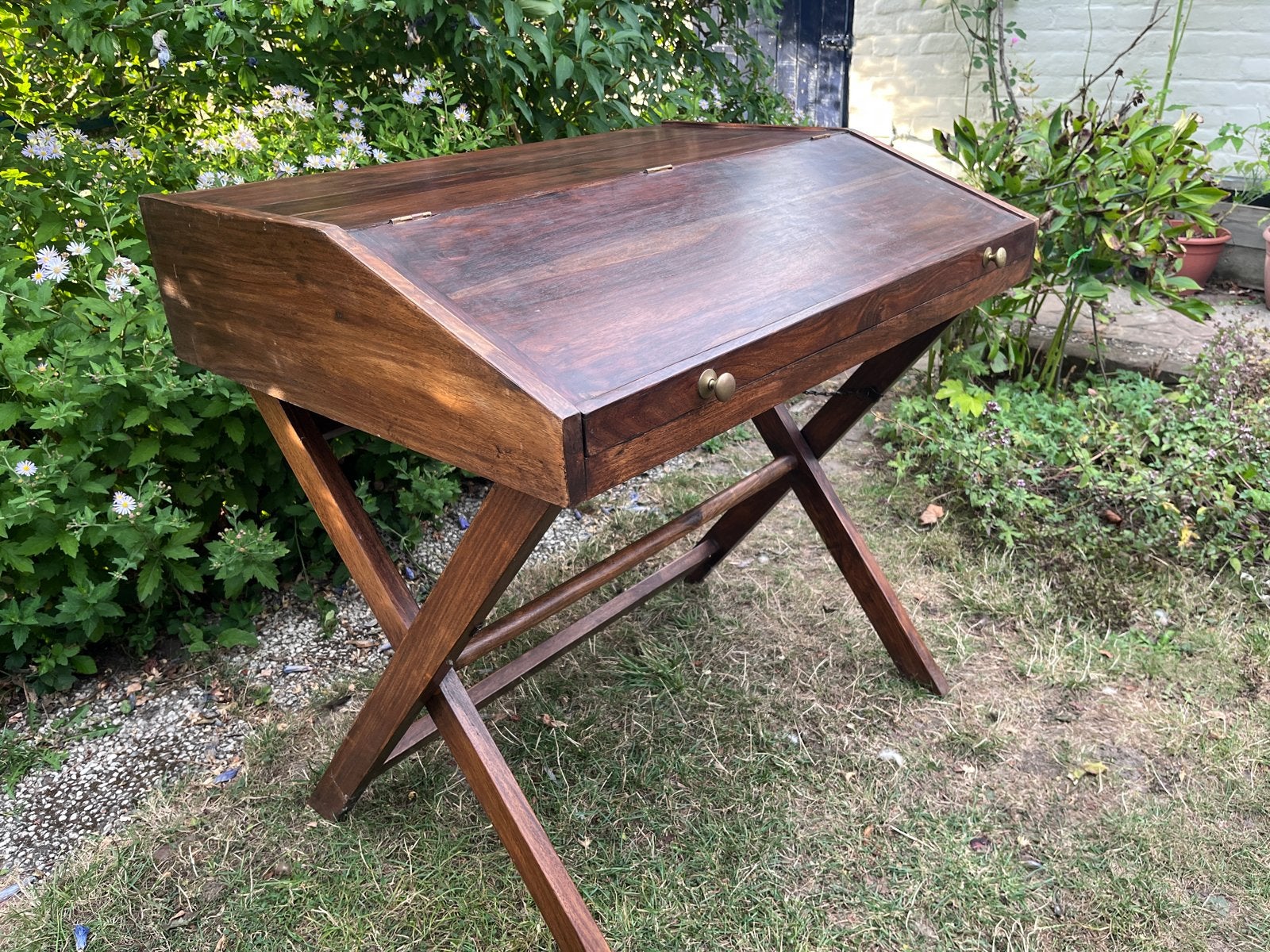 Vintage Secretaire Massief Hout, Huis en Inrichting, Ophalen of Verzenden, Gebruikt