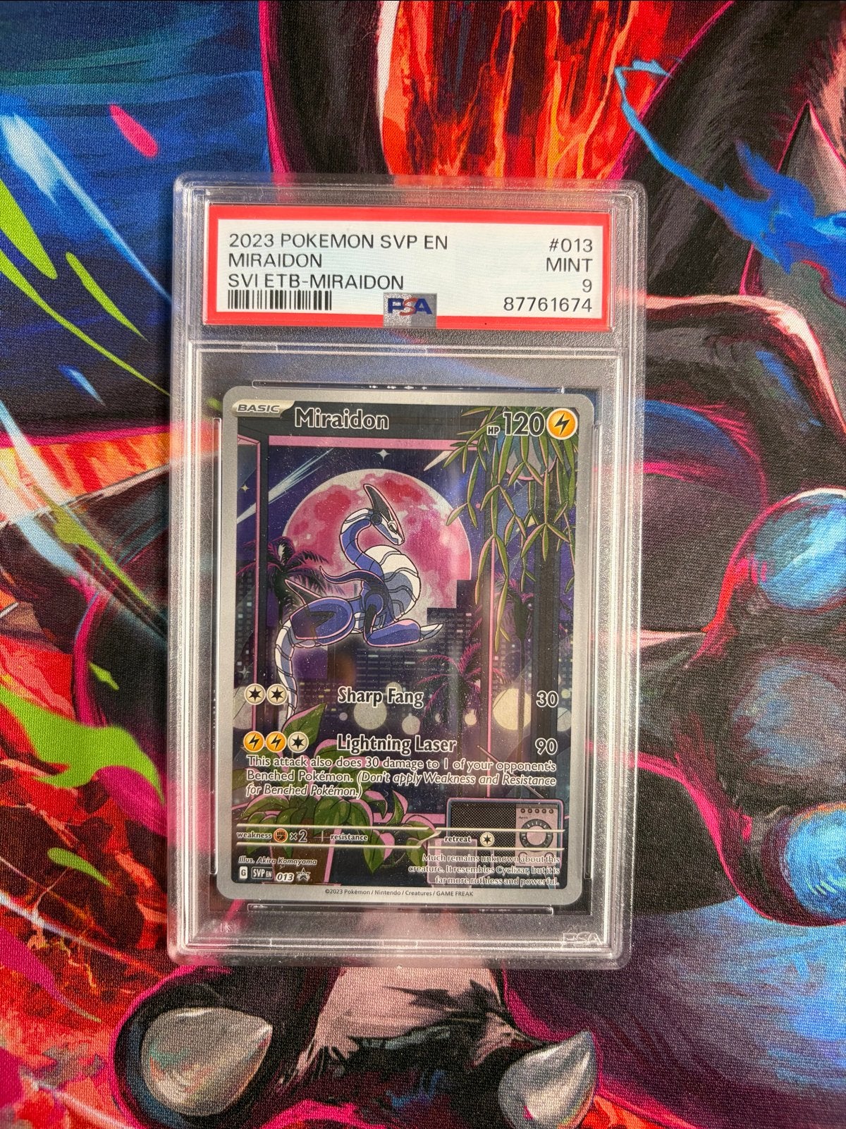 MIRAIDON 013 PSA 9, Ophalen, Zo goed als nieuw, Losse kaart