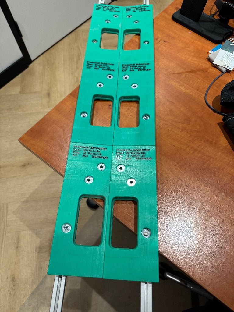 247WOOD freesmalset voor scharnieren inclusief rail te koop, Ophalen of Verzenden, Zo goed als nieuw