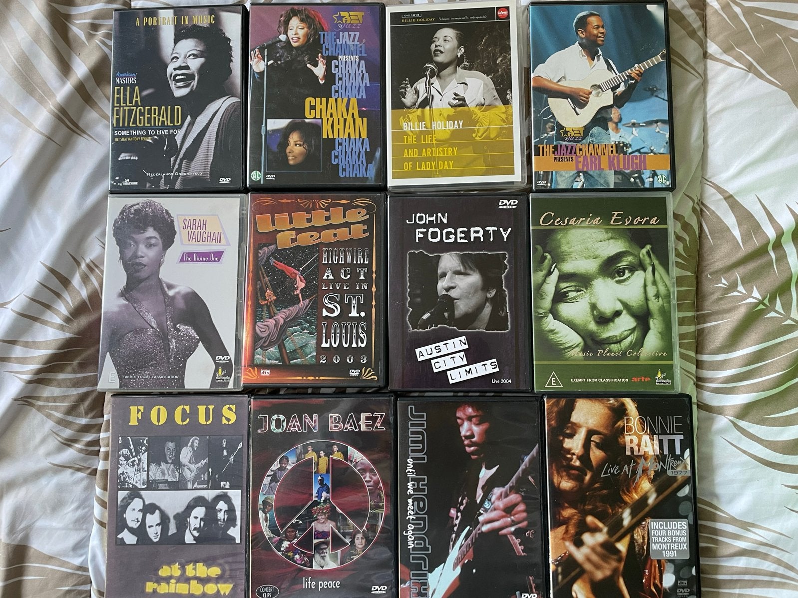 OPRUIMING: 12 pop en jazz dvd’s voor samen € 12, Alle leeftijden, Ophalen of Verzenden, Gebruikt, Muziek en Concerten