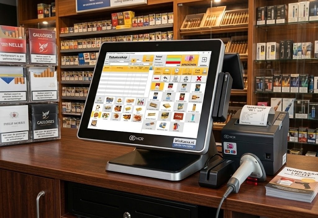 Compleet POS Kassasysteem Tabakswinkel / Gemakswinkel, Ophalen of Verzenden, Refurbished, Windows