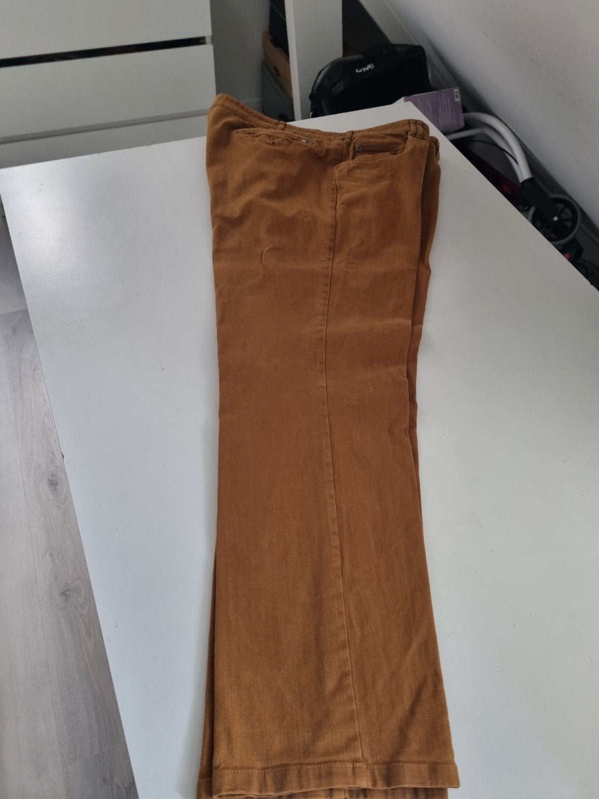 herenbroek, Meyer, maat 29, okergeel/cognackleur, Kleding | Heren, Bruin, Meyer, Ophalen of Verzenden, Zo goed als nieuw