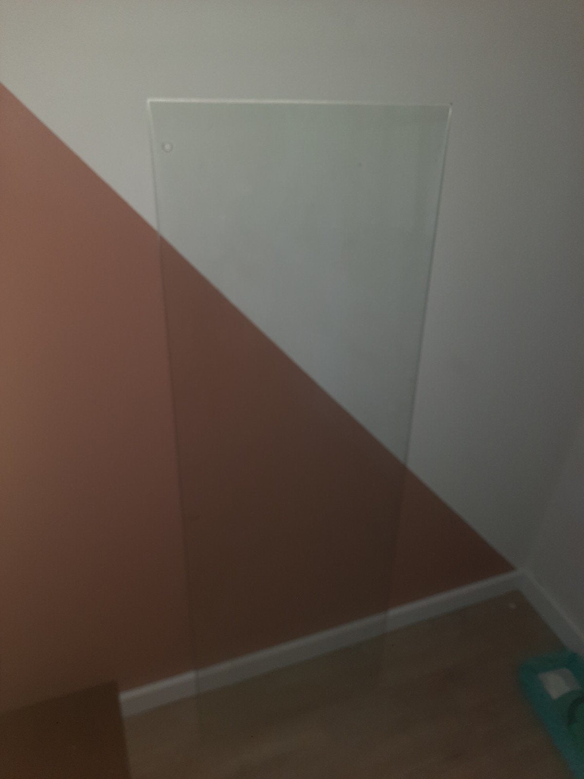 IKEA MALM Bureau Glasplaat - 119.5x40.5cm, Ophalen, Overige typen, Gebruikt, IKEA