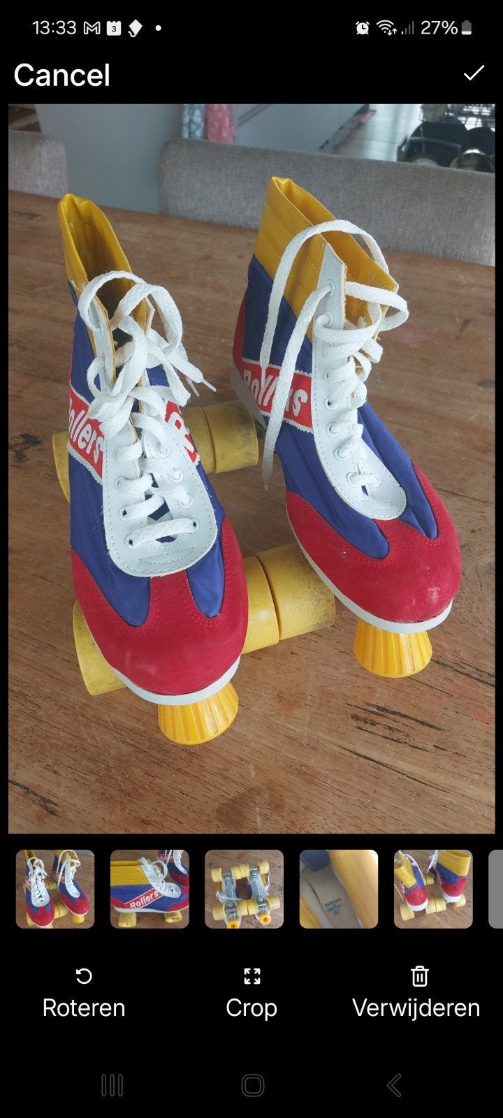 Vintage Rollers rolschaatsen - Maat 40, Ophalen of Verzenden