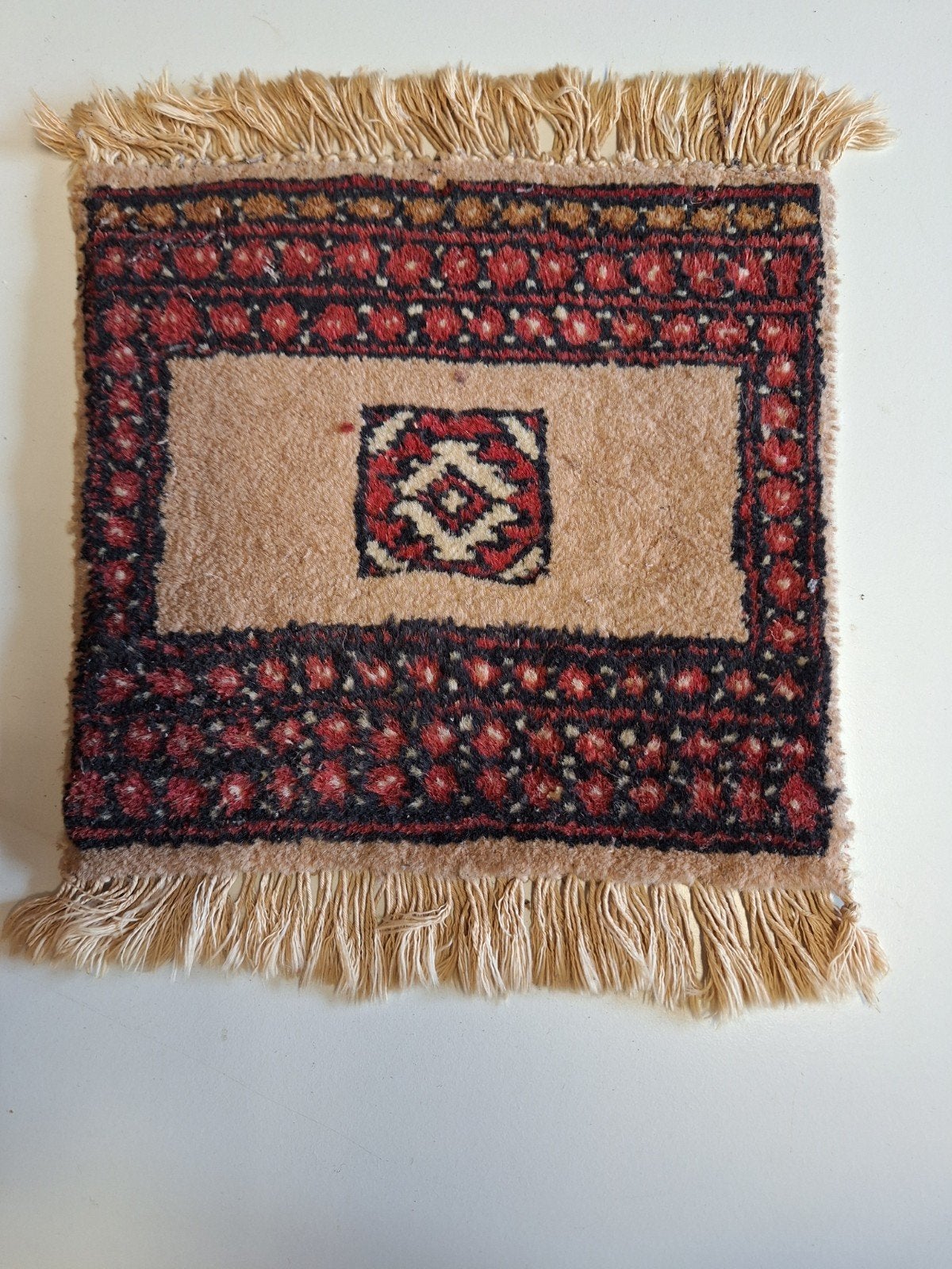 Decoratief tapijtje 38 x 28 cm - Oosters motief, Huis en Inrichting, Ophalen, Minder dan 50 cm, Gebruikt, Minder dan 50 cm