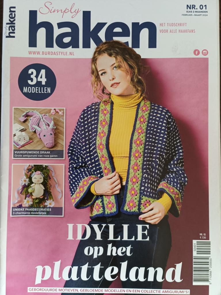 Simply haken 1 februari maart 2024, Ophalen of Verzenden, Zo goed als nieuw, Breien en Haken