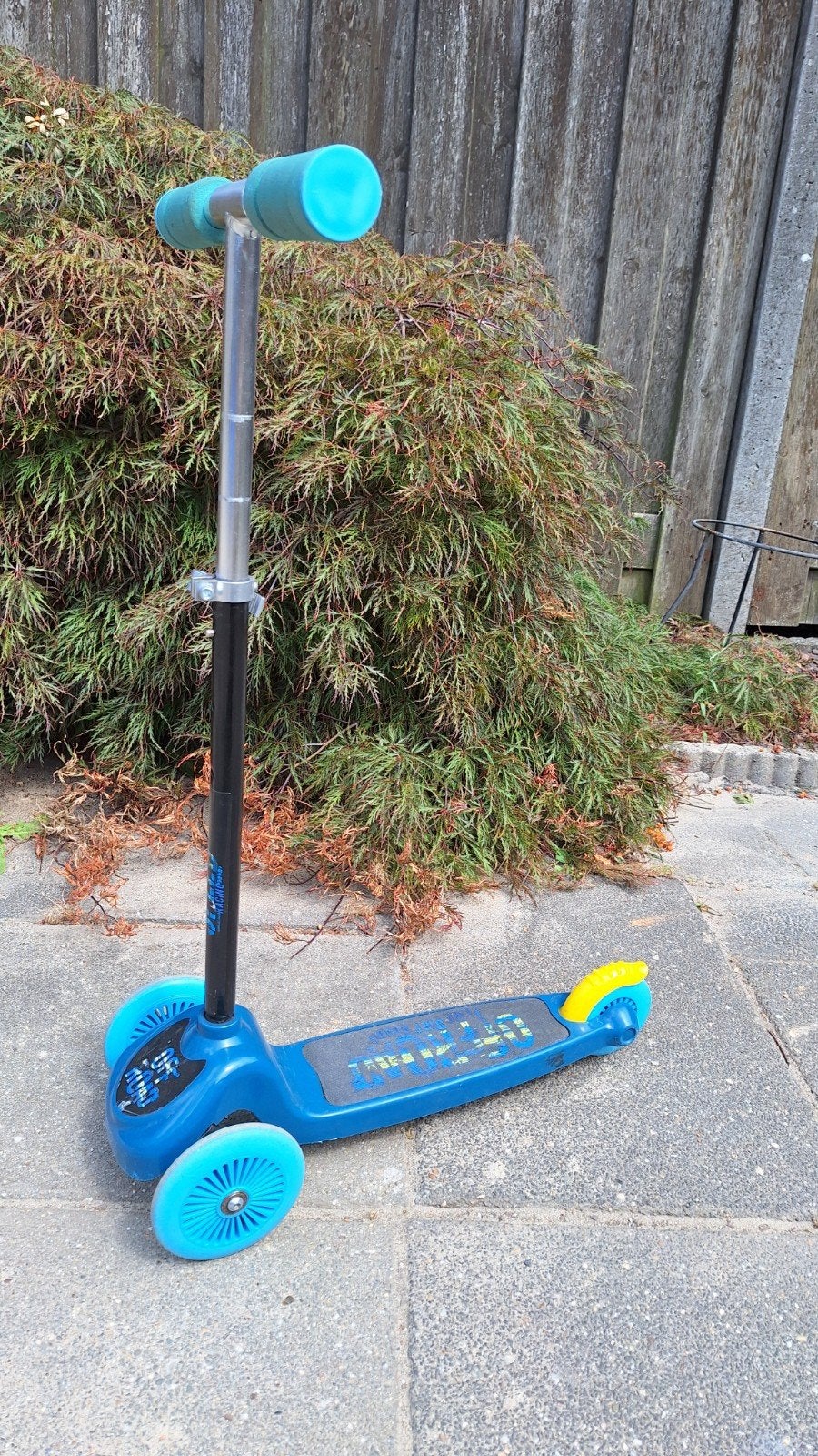 Kinderstep blauw met in hoogte verstelbaar stuur, Ophalen, Gebruikt, Gewone step