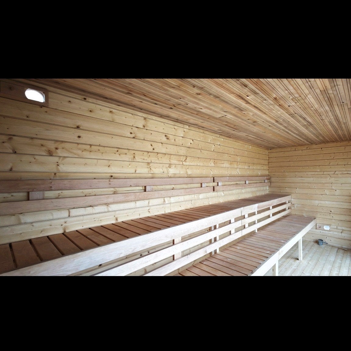 GROTE Buitensauna te Koop, Sport en Fitness, Sauna, Ophalen, Nieuw, Fins of Traditioneel, Complete sauna
