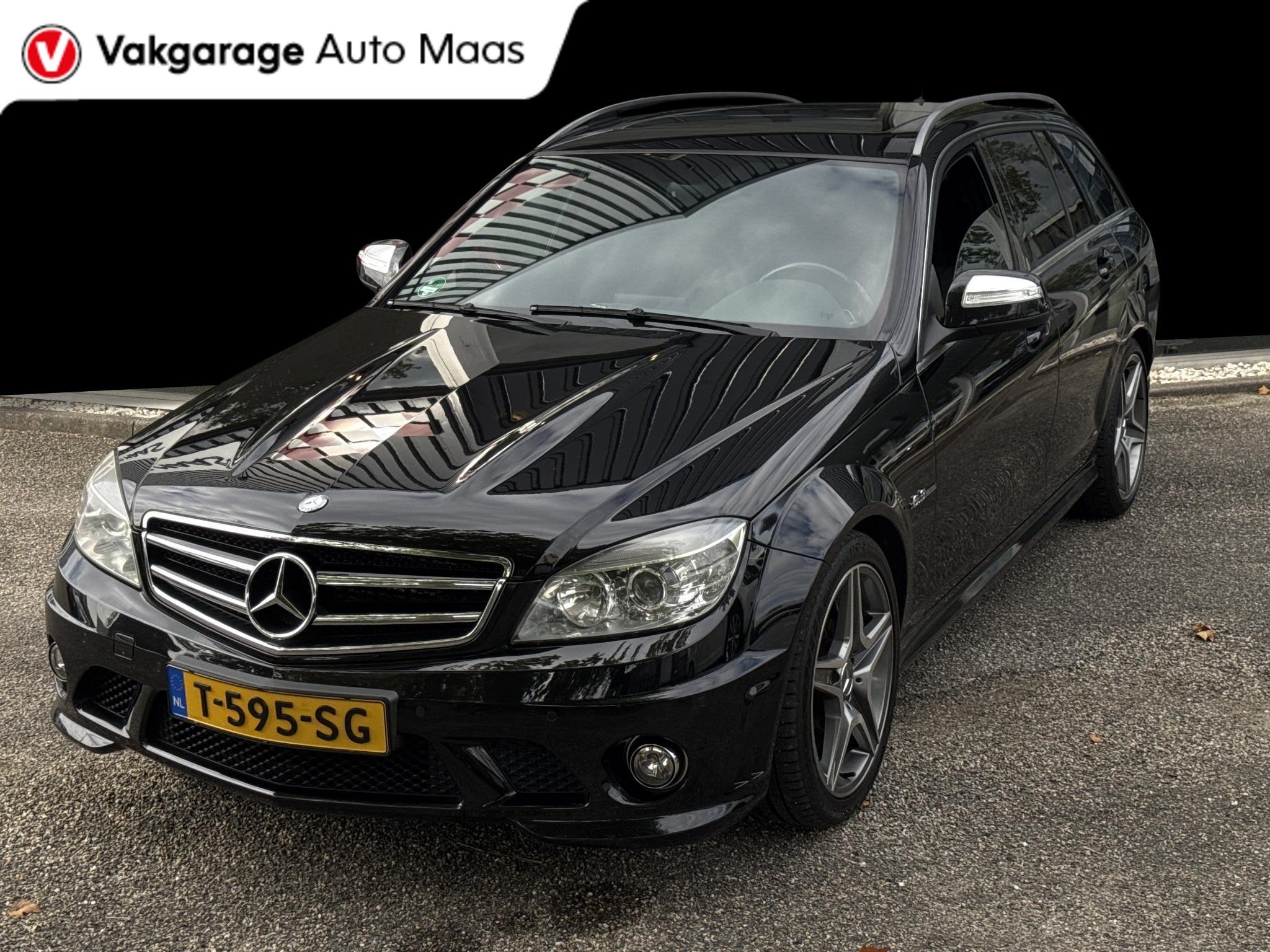 Mercedes-Benz C-klasse Estate AMG 63 / wordt in consignatie, Auto's, Automaat, Achterwielaandrijving, 8 cilinders, Leder en Stof