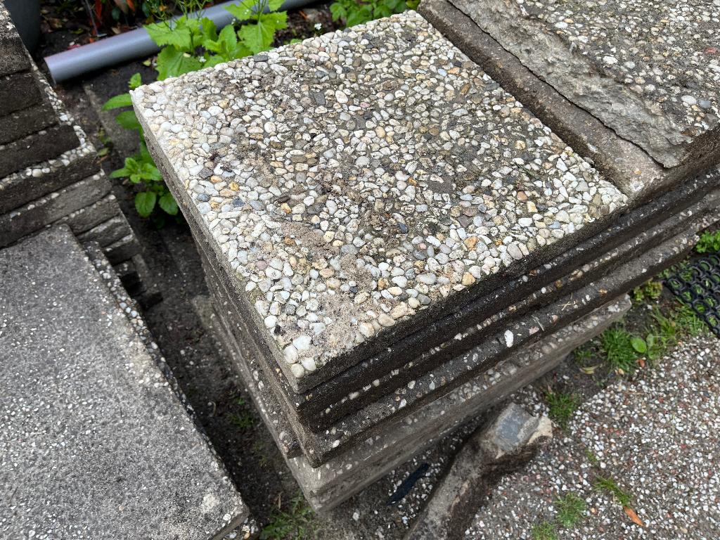 Tuintegels 60 x 40 cm gratis, Ophalen, Gebruikt, 5 tot 10 m², Beton