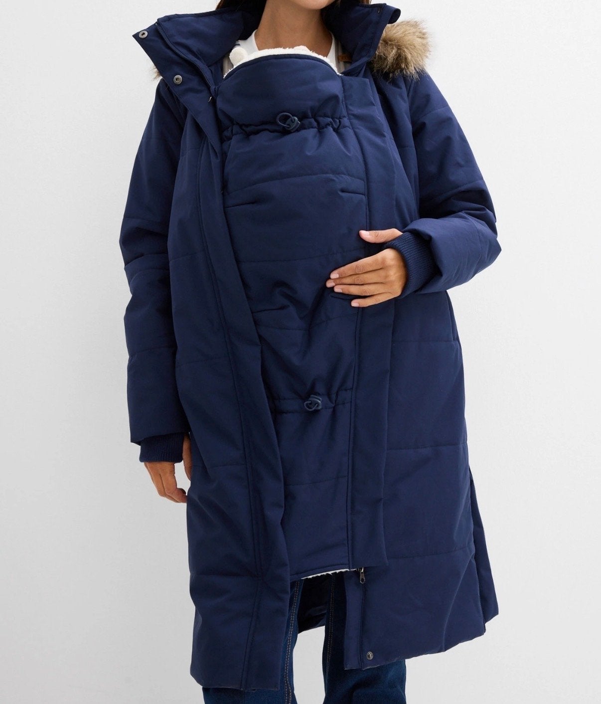 Zwangerschapsjas Maat 40 - Comfortabel en Warm, Maat 38/40 (M), Blauw, Ophalen of Verzenden, Zo goed als nieuw