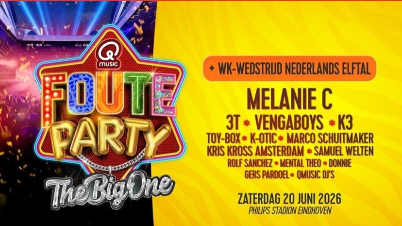Q Music Foute Party the big one zaterdag 20 juni, Twee personen