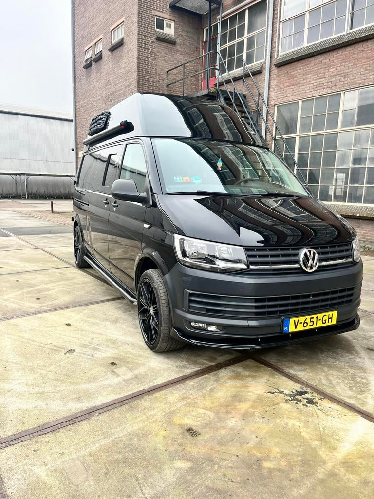 Volkswagen Transporter 2.0D automaat 2017 nw apk, Auto's, Apple Carplay, 4 cilinders, Volkswagen, Zwart