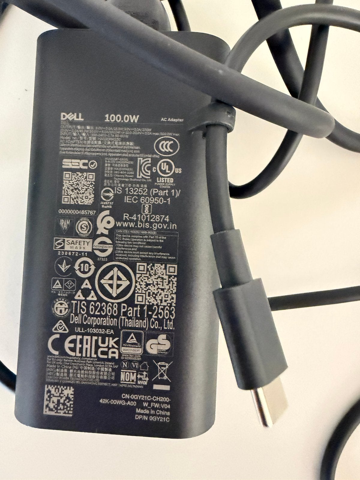 Dell usb-c laptop oplader 65w ,, Computers en Software, Ophalen of Verzenden