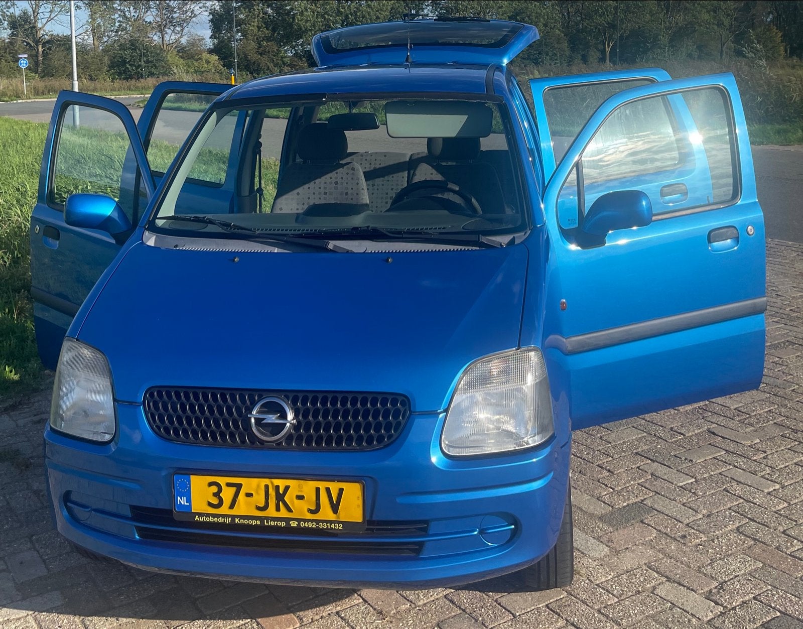 Opel Agila 1.2 met geldige APK tot okt 2027. Met trekhaak., Auto's, Voorwielaandrijving, 15 km/l, 74 pk, 31 €/maand