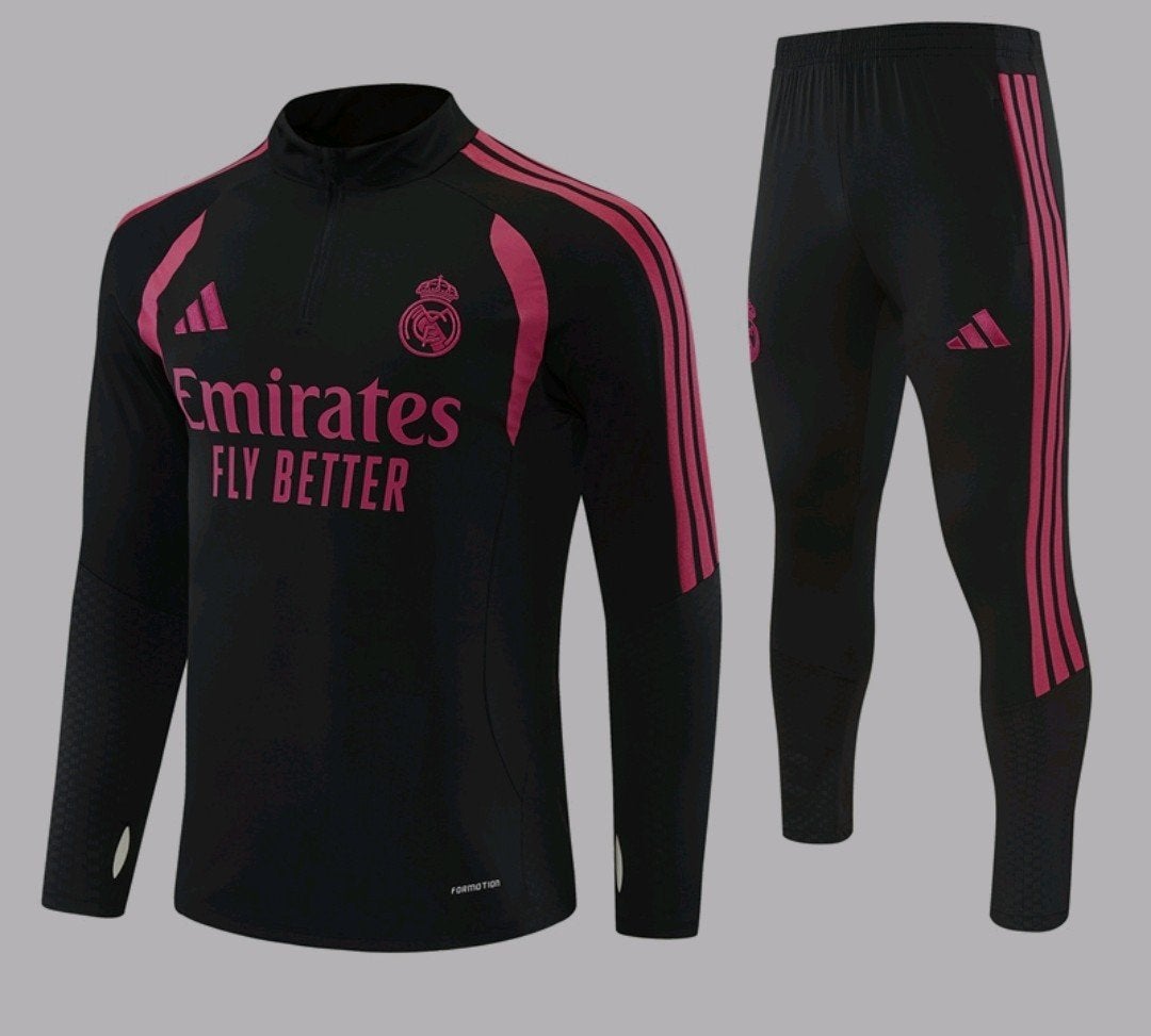 Real Madrid Trainingspak Zwart/Rood - Alle Maten, Maat S, Ophalen of Verzenden, Nieuw, Trainingspak