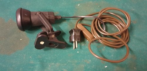 Spotje vintage met klem, Ophalen of Verzenden