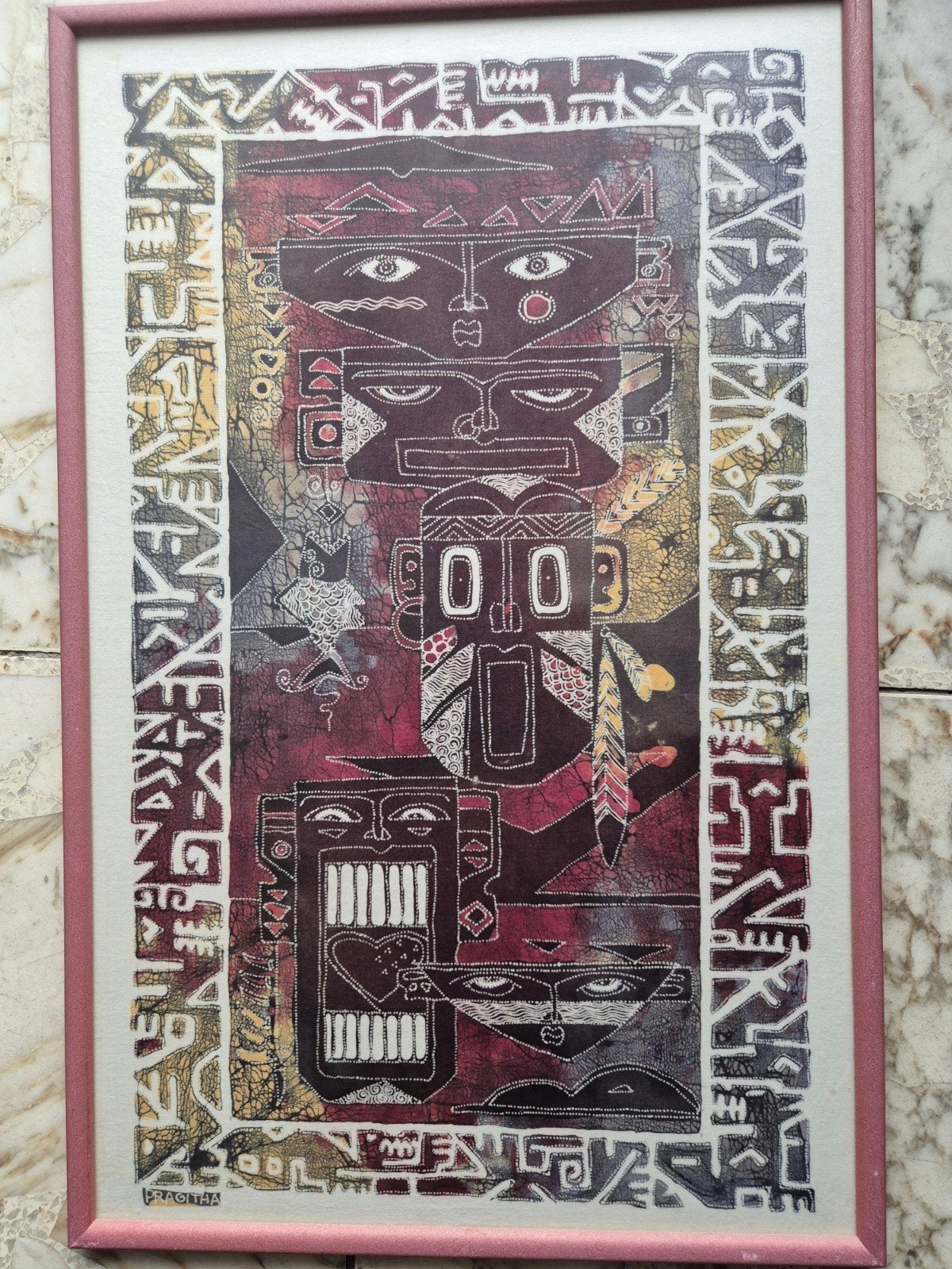Ingelijste Afrikaanse Kunstprint - Prachtige Wanddecoratie, Ophalen of Verzenden