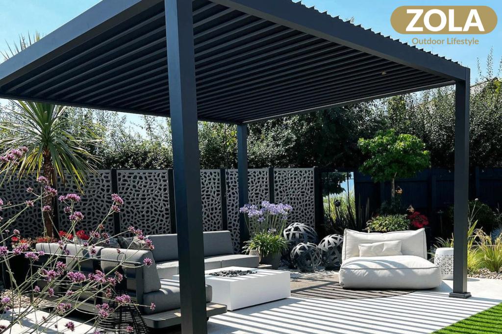 UITVERKOOP! Suns Rota 360x360 lamellen overkapping, Tuin en Terras, Overkappingen, Ophalen of Verzenden, Nieuw, Veranda