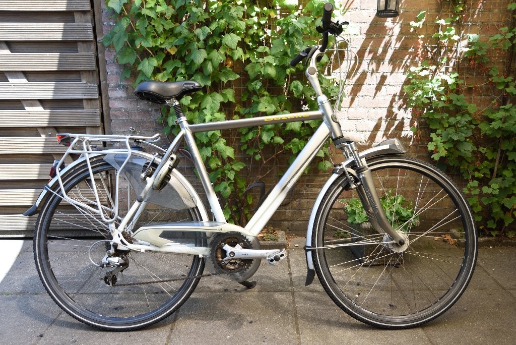 Gazelle herenfiets frame=58cm 28inch 24speed AXA, Ophalen, Velgrem, Versnellingen, Zo goed als nieuw