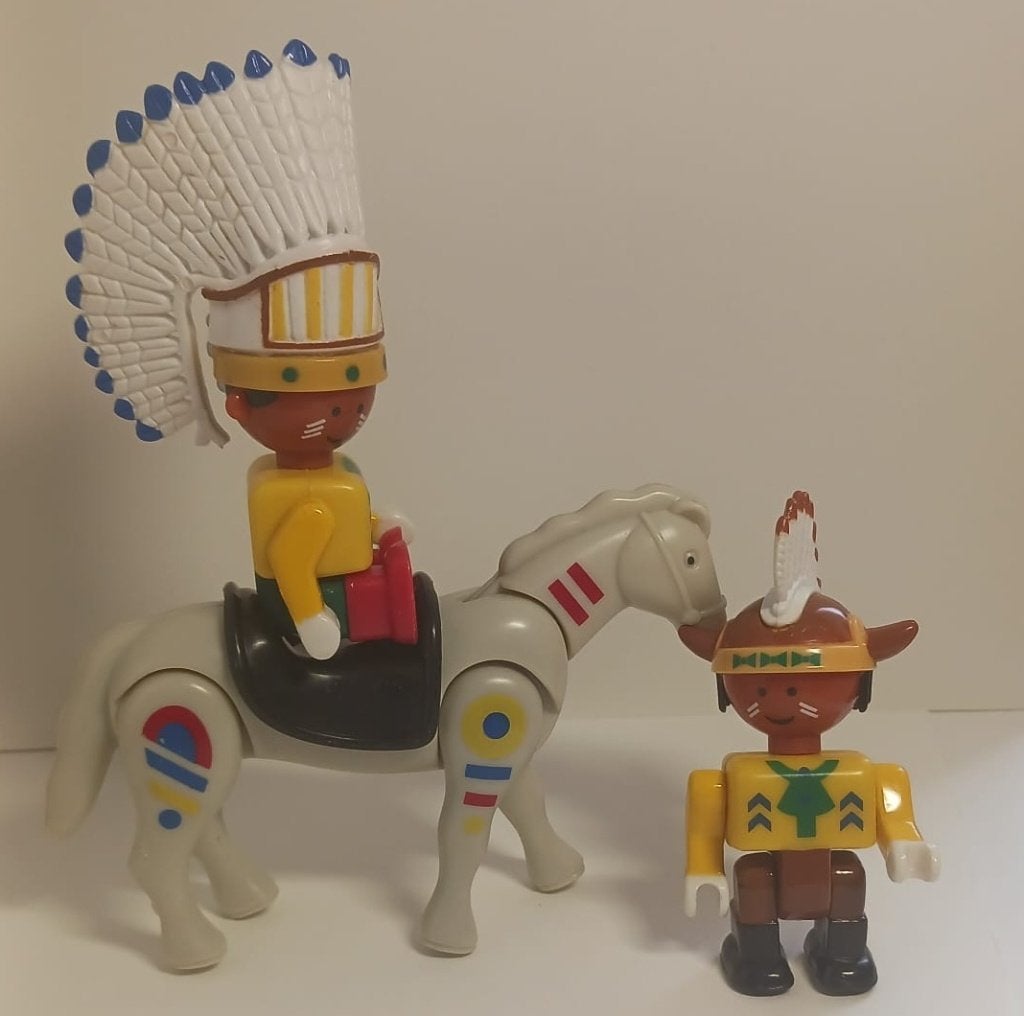 Playmobil Indianen en paard, Ophalen of Verzenden, Zo goed als nieuw