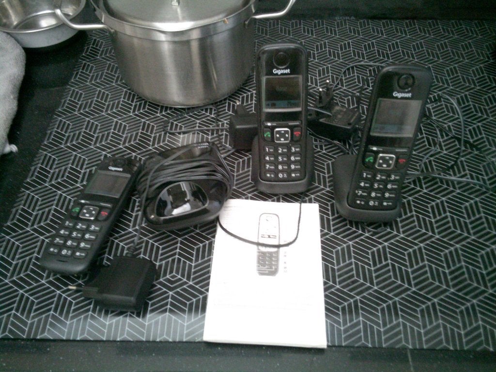 vaste telefonie Gigaset Handset A 5690 Gratis !!, Ophalen, Gebruikt, 3 handsets