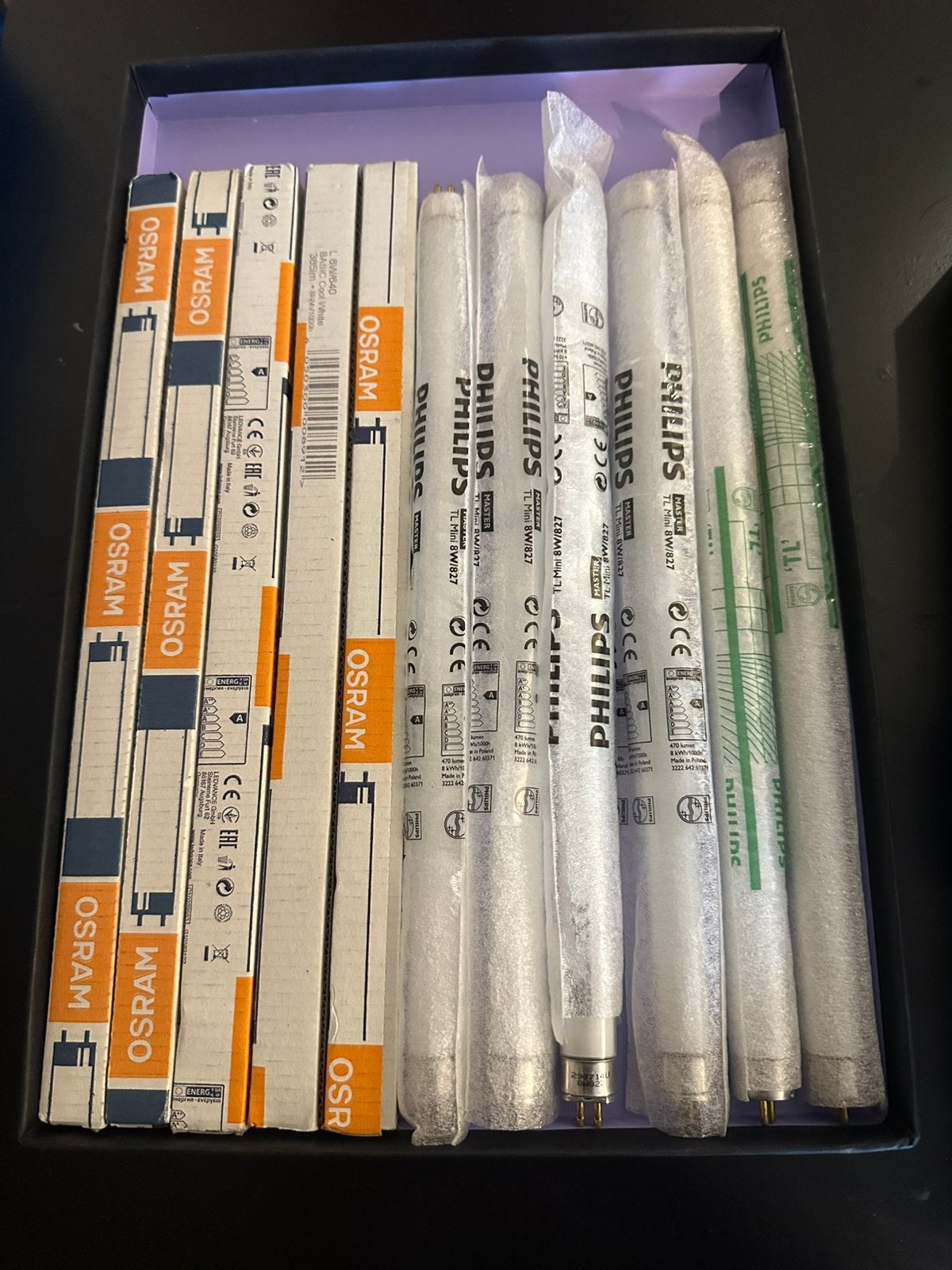 11x Philips & Osram TL-buizen 8W – nieuw – complete partij, Ophalen of Verzenden, Nieuw, Overige fittingen