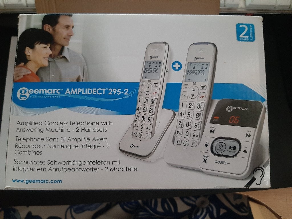 Geemarc AMPLIDECT 295-2, Ophalen of Verzenden, Zo goed als nieuw, 2 handsets