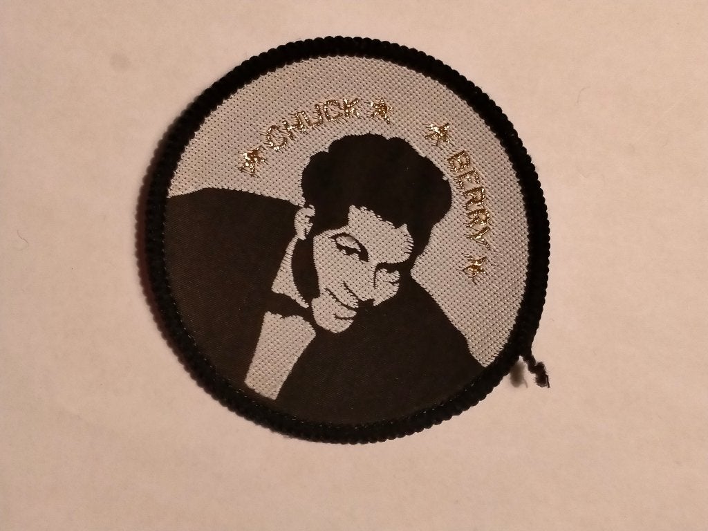 Chuck Berry rock n Roll vintage logo patch kleding embleem, Verzenden, Nieuw, Kleding