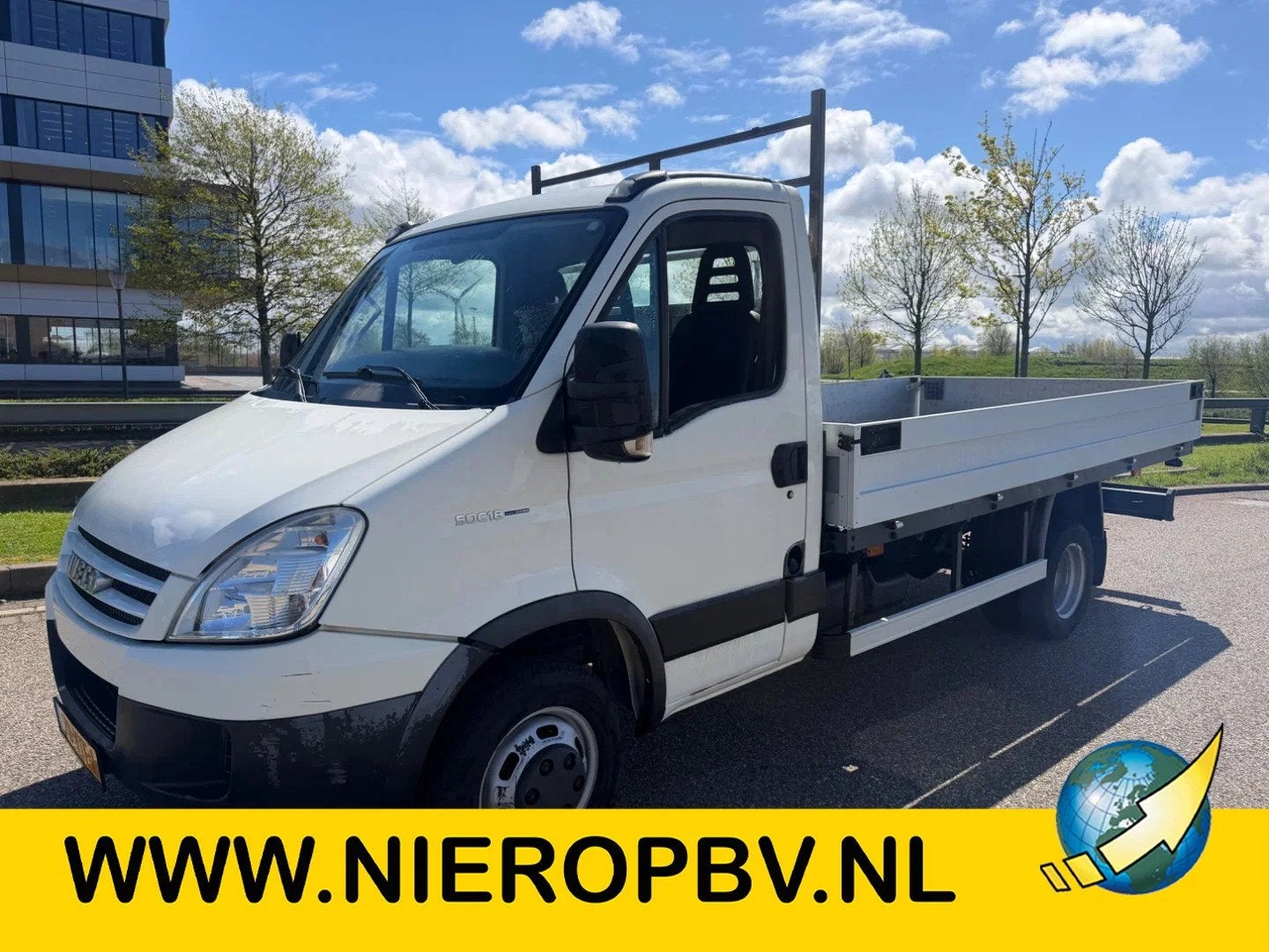 Iveco Daily 50C18 3.0L Openlaadbak Trekhaak Cruisecontrol, Auto's, Gebruikt, 4 cilinders, Iveco, Wit