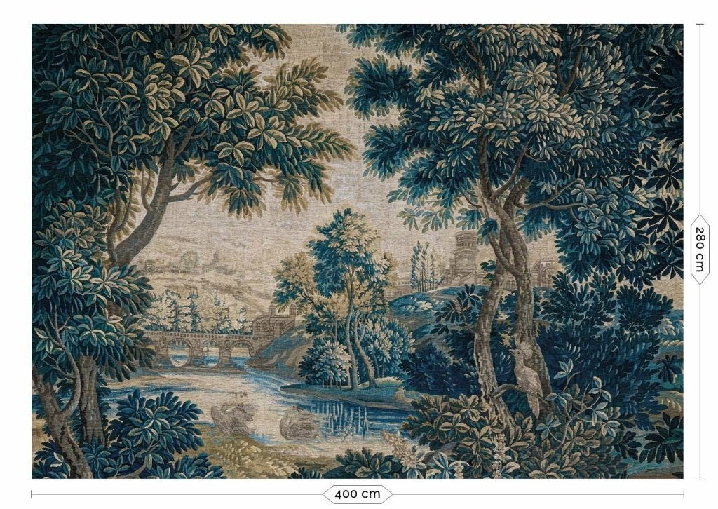 Behang kek amsterdam landscape tapestries NIEUWE ROL, Ophalen of Verzenden, Fotobehang, Vintage/retro, Landschap