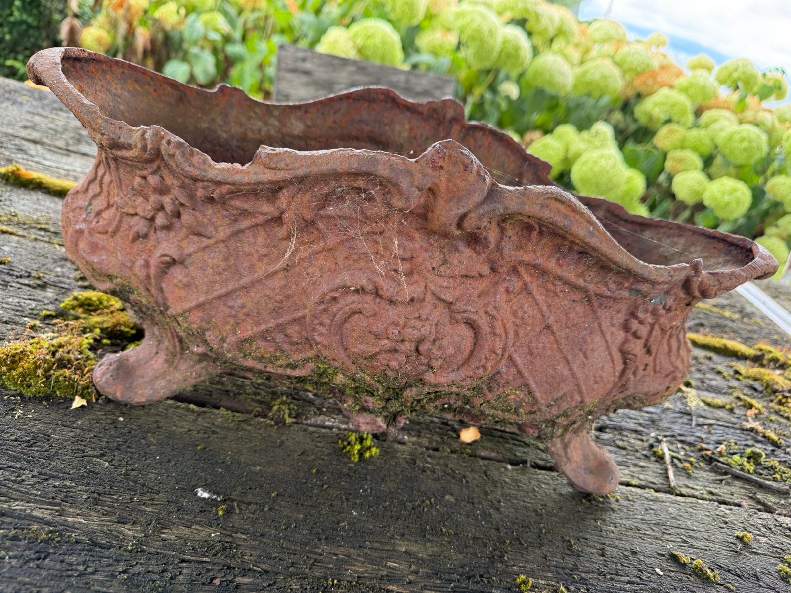 Decoratieve gietijzeren bloembak, Ophalen, Gebruikt, Minder dan 30 cm, Balkon