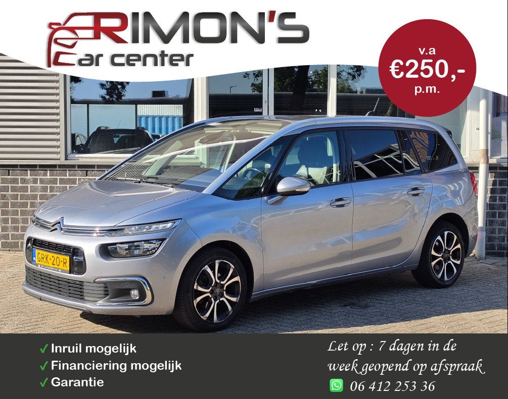 Citroen Grand C4 SpaceTourer 1.2 PureTech Aut New D-Riem 7p, Auto's, Gebruikt, 1199 cc, C4 (Grand) Picasso, Bedrijf