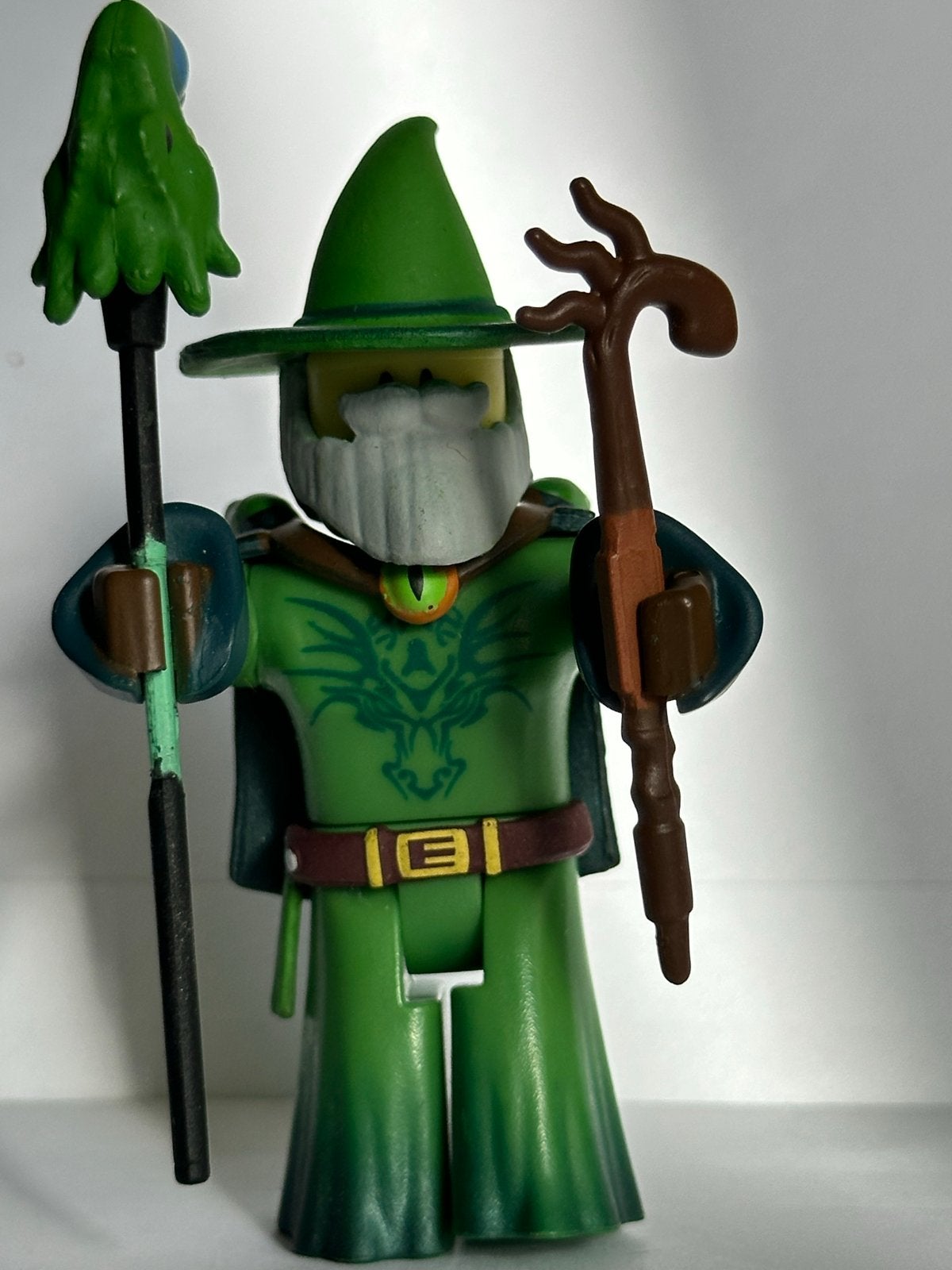 Roblox Wizard Figuur met Accessoires - Groen, Ophalen of Verzenden, Zo goed als nieuw