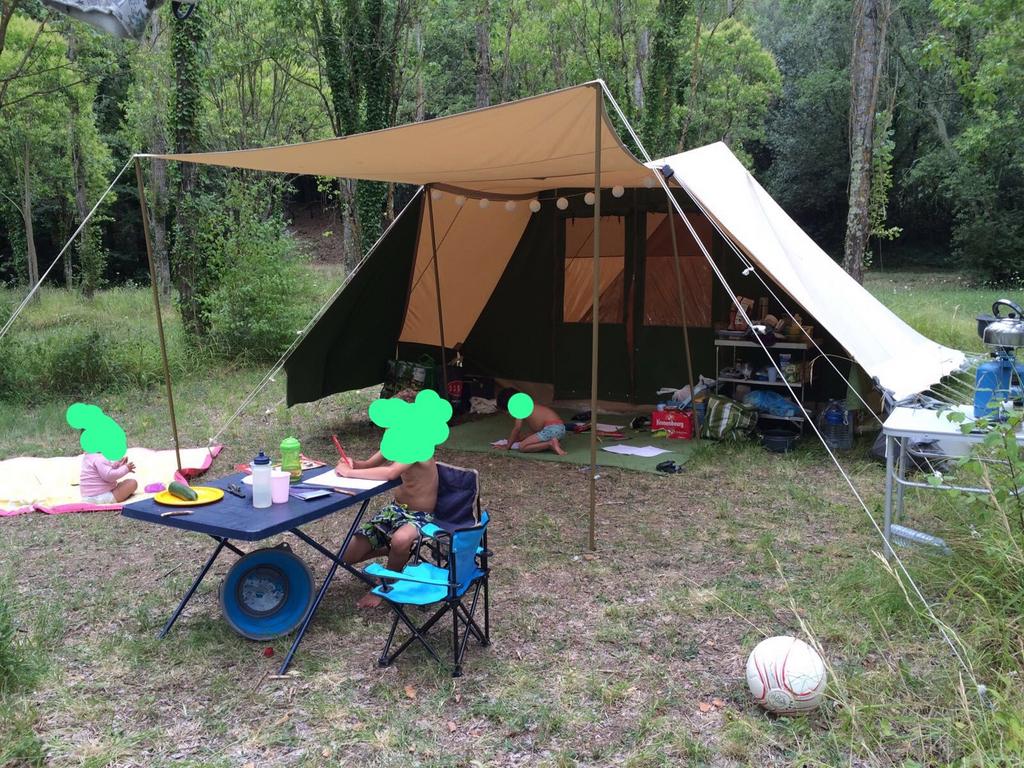 Randstad Bunzing katoenen stormtent (4-5 persoons), Caravans en Kamperen, Tenten, Ophalen, Gebruikt, Tot en met 5