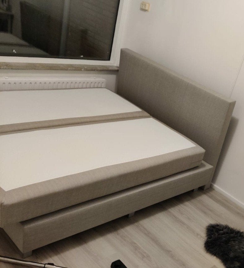 Boxspring, Ophalen, Gebruikt, 210 cm, Tweepersoons