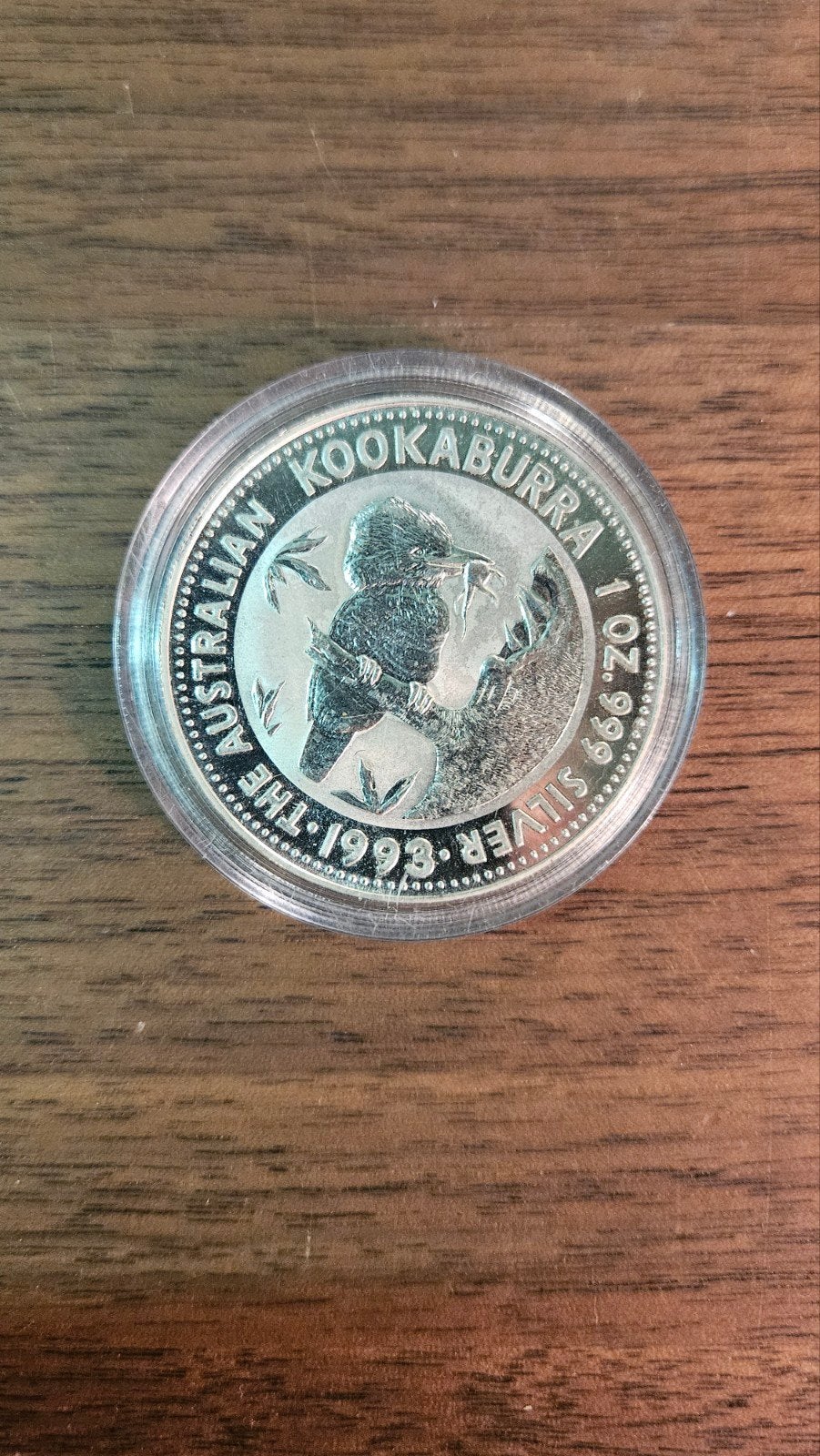 1 ounce kookaburra 1993, Postzegels en Munten, Ophalen of Verzenden, Zilver