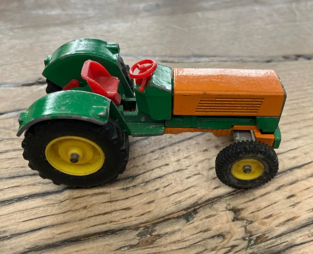 Siku V287 vintage speelgoed tractor groen/oranje, Ophalen of Verzenden, Gebruikt