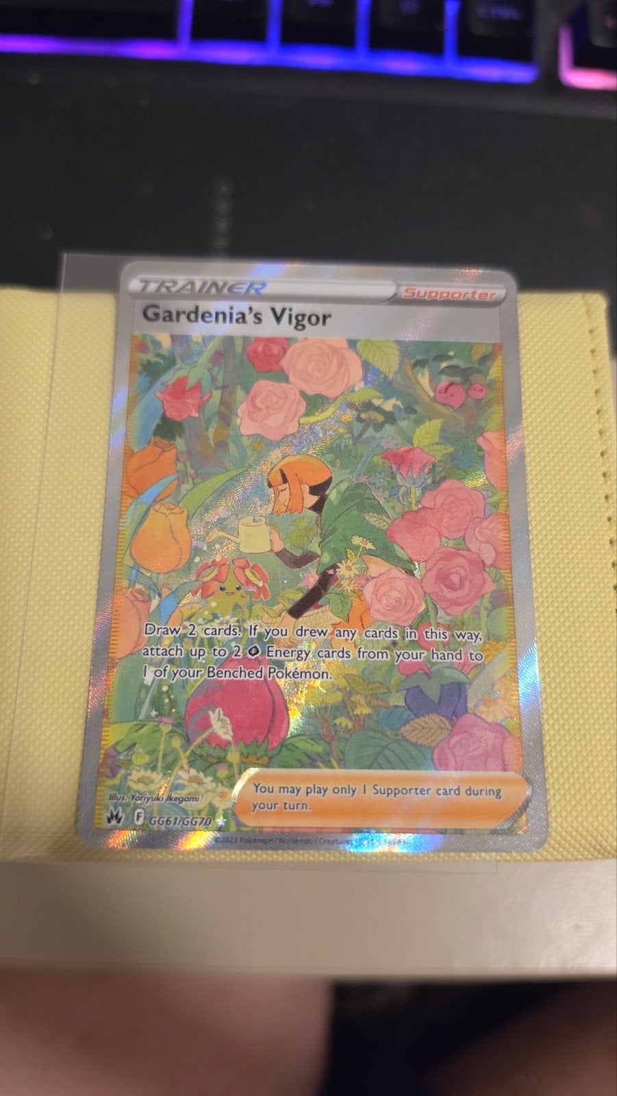 Gardenia's Vigor (Full Art) - crown zenith - gg61, Ophalen of Verzenden, Zo goed als nieuw, Losse kaart, Foil