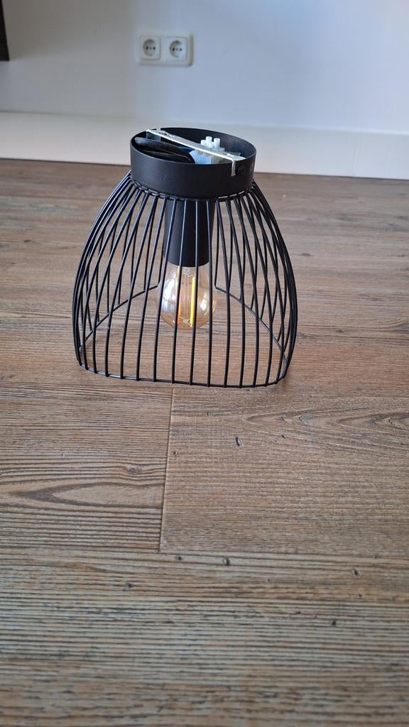 Zwarte plafondlamp met LSC smart filament, Ophalen, Zo goed als nieuw, Industrieel, Modern, Minimalistisch