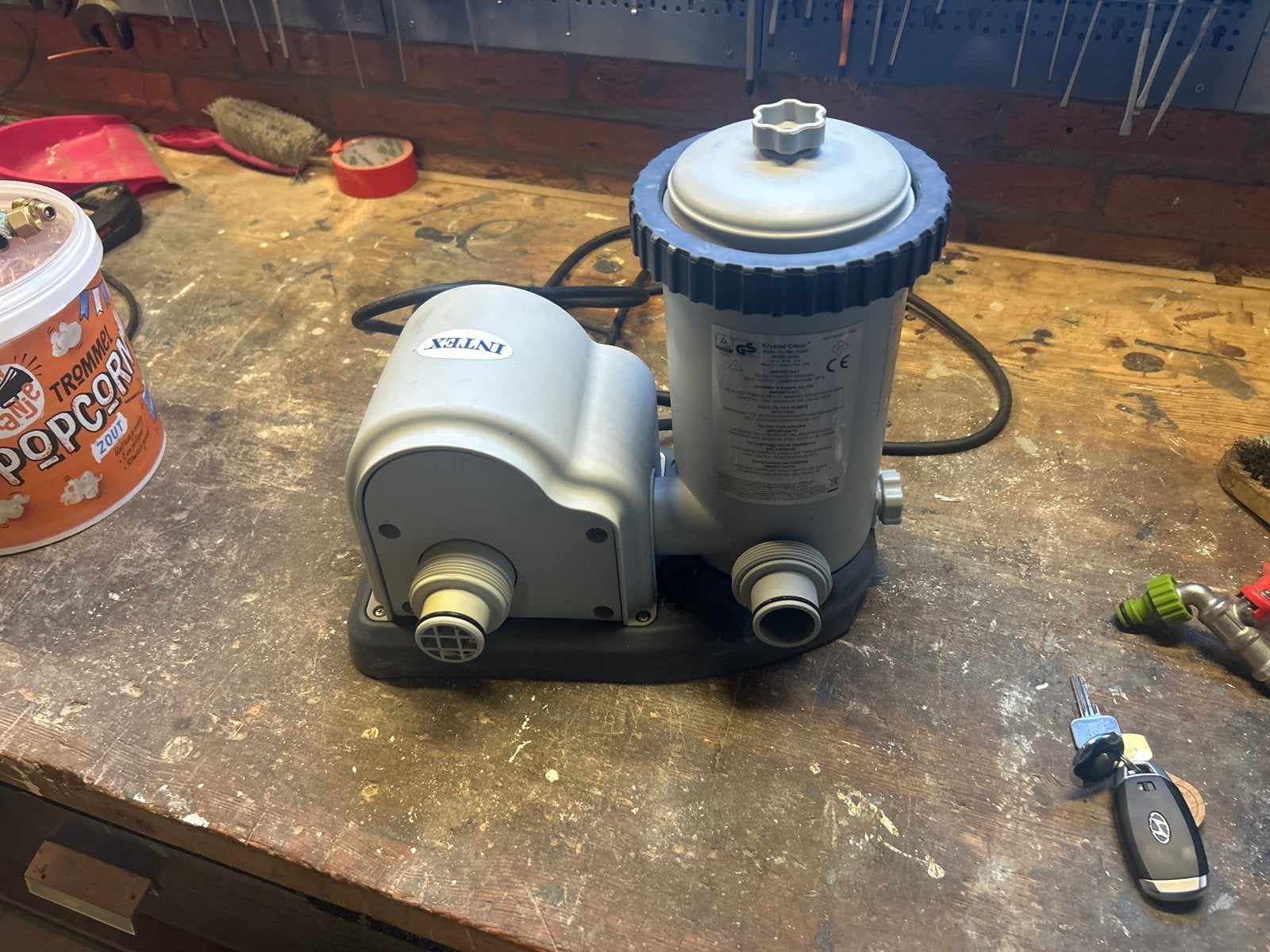 Intex Zwembadpomp met filter en toebehoren, Ophalen, Gebruikt, Zwembadpomp